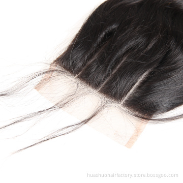 Virgin Cambodian Hair Lace Frontal 100% Human Hair Closure 4*4 Body Wave Frontals